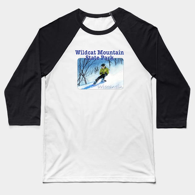Wildcat Mountain State Park, Wisonsin Baseball T-Shirt by MMcBuck